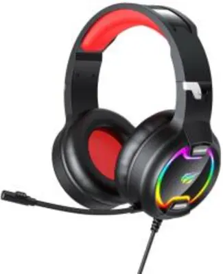 HAVIT GAMENOTE H2233D - Piros/Fekete RGB Gamer Fejhallgató 1 év garancia