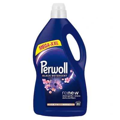 Perwoll Renew Dark Bloom finommosószer, 80 mosás, 4L