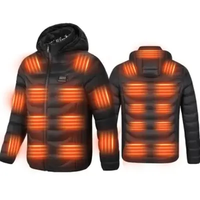 TENGOO HZ-23 Fűtött Kabát, 23 Fűtőzóna, USB Fűtés, Téli Sportokhoz