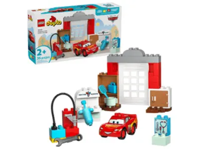 LEGO DUPLO Pixar Verdák McQueen látogatása Doki garázsában 10456