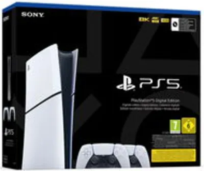 PlayStation 5 (Slim) Digital Edition - 1TB + 2× DualSense Wireless Controller konzol tévéhez