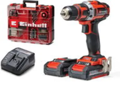 EINHELL akkus fúró TE-CD 18/40 Li + 69 Kit, 4513934 (2x2 Ah)