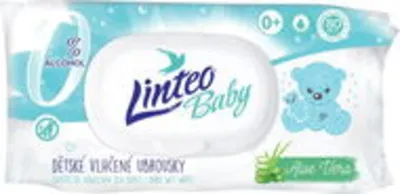 LINTEO BABY nedves törlőkendő Aloe verával, 80 darab