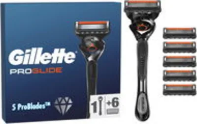 GILLETTE Proglide + fejek, 6 darab borotva (AlzaPlus+)