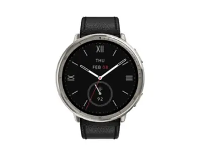Amazfit Active 2 Okosóra,BK bőrszíj+piros szilikon szíj W2433EU1N