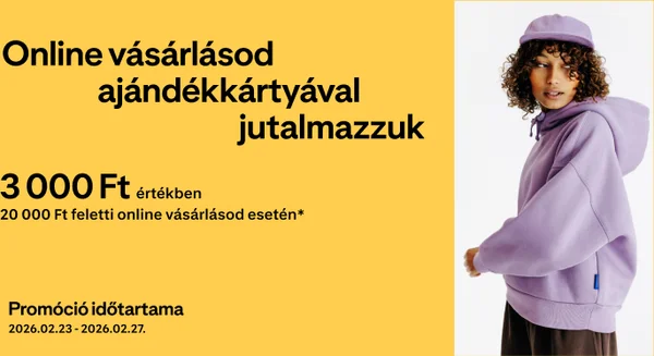 20 ezer Ft felett 3 ezer Ft ajándékkártyán visszajár