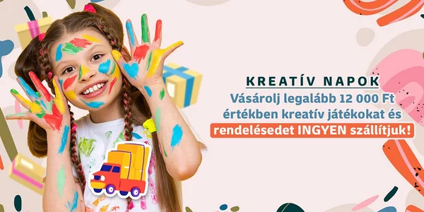 Kreatív napok ingyen szállítással 12 ezer Ft felett