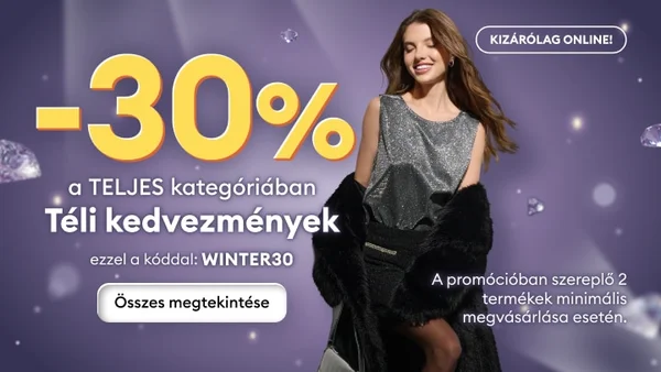 30% extra kedvezmény a téli kategóriára