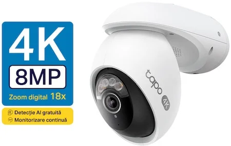 TP-Link Tapo C560WS Vezeték nélküli megfigyelő kamera 360 fokos Pan/Tilt funkcióval
