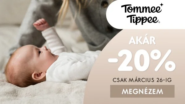 Tomme Tippee termékek akár 20% kedvezménnyel