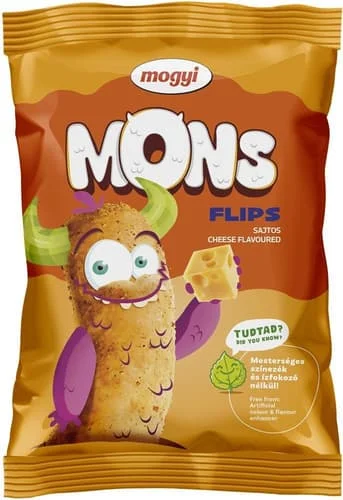 Kifli ajándék Mogyi Mons Flips sajtos ízű