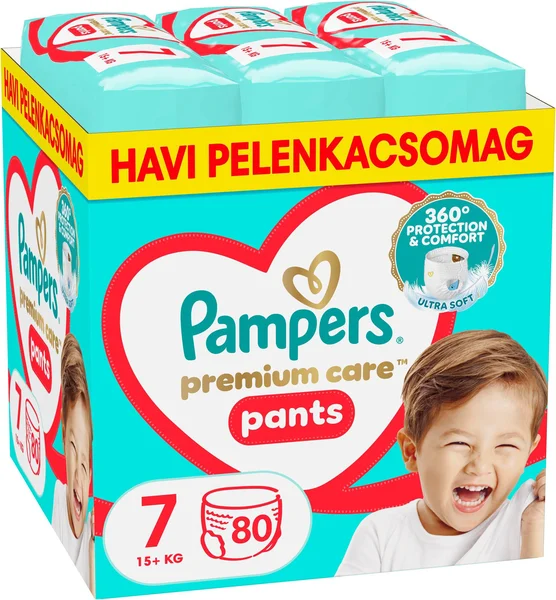 Pampers Premium Care Pants 7 (80 db) bugyipelenka (AlzaPlus+)