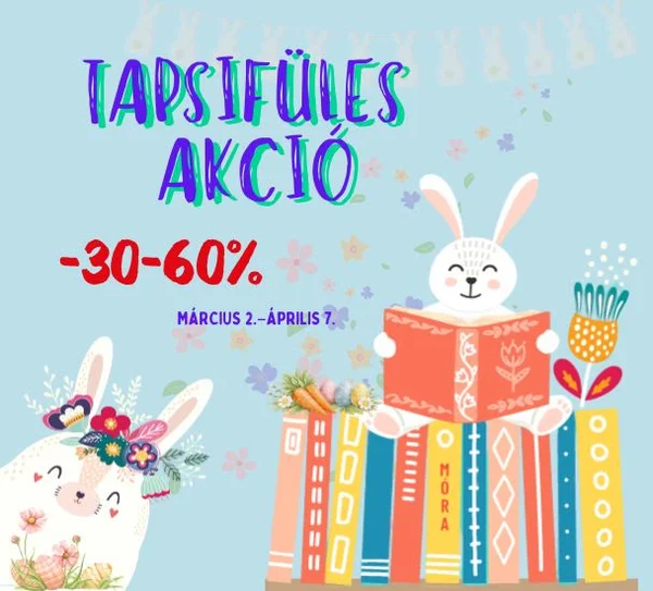 Tapsifüles akció - könyvek húsvétra 30-60% kedvezménnyel
