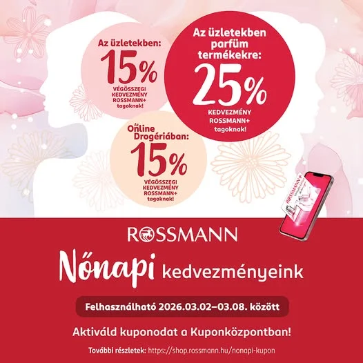 Rossmann Nőnapi kupon