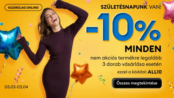 -10% minden nem akciós termékre