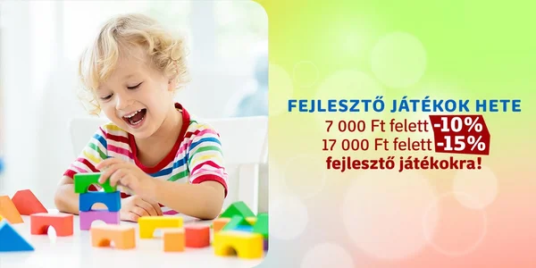 Fejlesztő játékok 10-15% kedvezménnyel