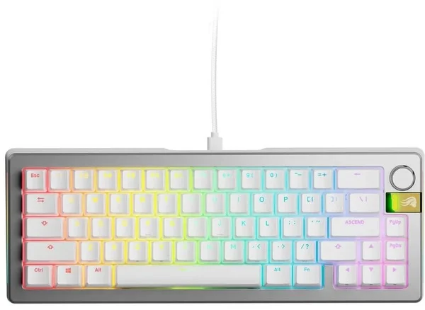 GLORIOUS GMMK 3 PRO HE 65% Prebuilt Wired Silver - US gamer billentyűzet
