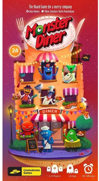 Huch& Friends Monster diner társasjáték, multinyelvű (HUT880468)