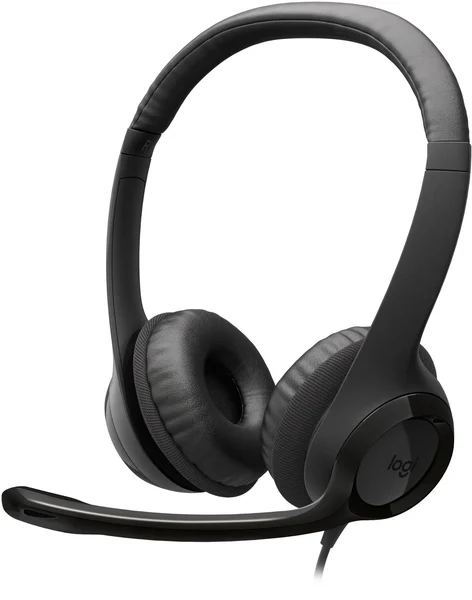 Logitech USB Headset H390 USB-C, Midnight Black fej-/fülhallgató