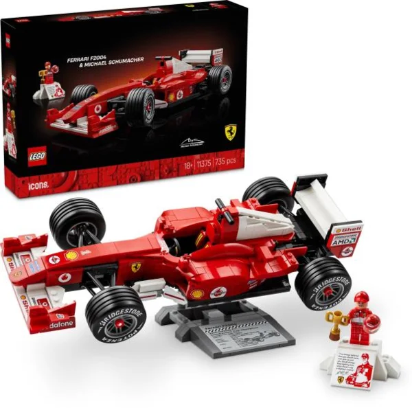 LEGO Icons 11375 Ferrari F2004 és Michael Schumacher