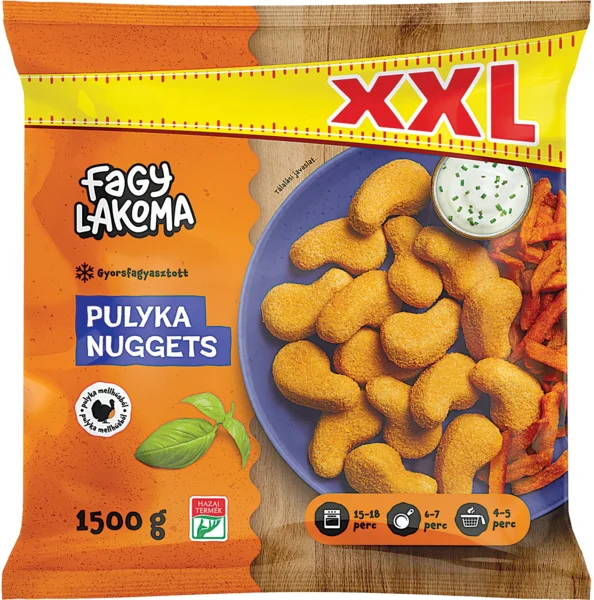 Fagylakoma pulyka nuggets xxl, 1500 g