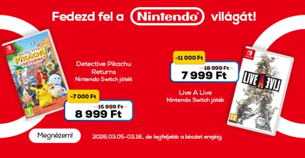 Nintendo játékok elég komoly kedvezményekkel