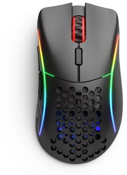 Glorious Model D Minus Wireless, matt fekete gamer egér