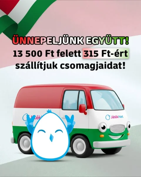 13 500 Ft felett 315 Ft a szállítás