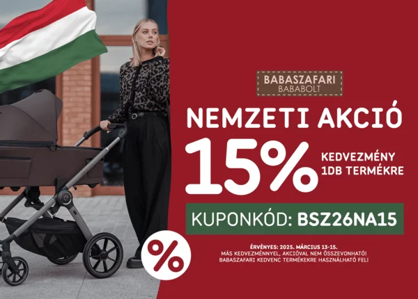 15% kedvezmény a teljes áras termékekre