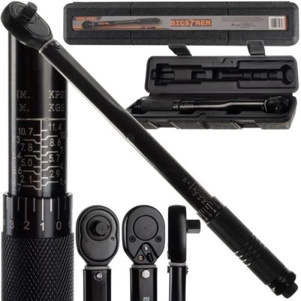 ISO Nyomatékkulcs, 3/8", 7-112 Nm, fekete nyomatékkulcs