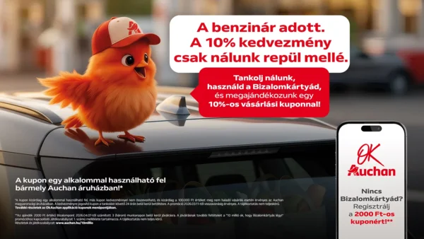 10% kedvezmény kupon tankolás mellé