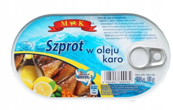 Káró olajos sprotni 170 g Omega-3-ban gazdag