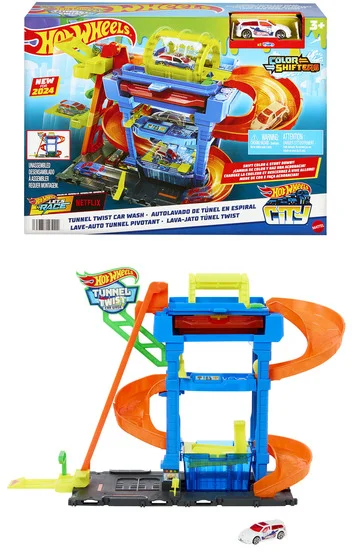 Hot wheels city autómosó színváltós kisautóval