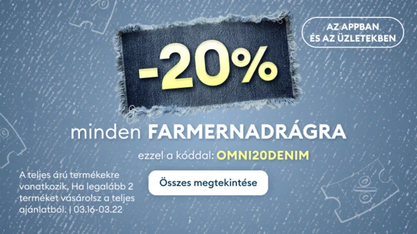 -20% minden farmerre (csak teljes árúra)
