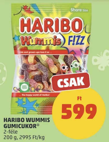Haribo Wummis gumicukor, 200 g