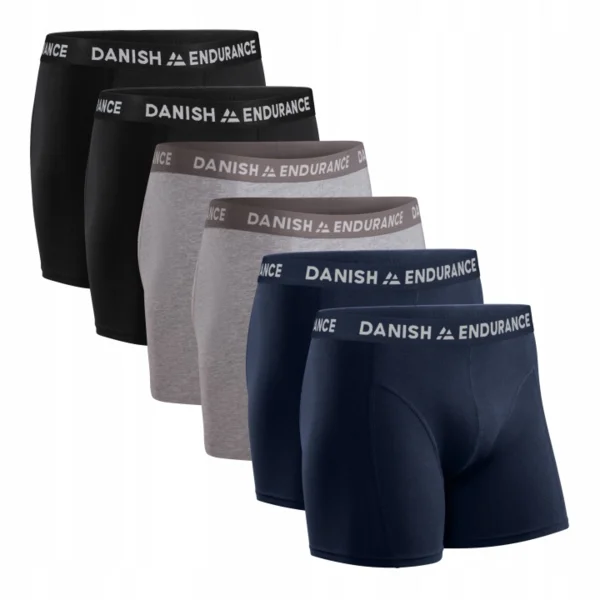 Férfi boxeralsó Pamut DANISH ENDURANCE Prémium fehérnemű 6 db-os csomag L