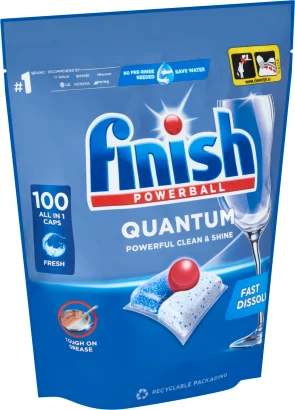 Finish Powerball Quantum All in 1 Regular mosogatógép kapszula 100 db 1040 g