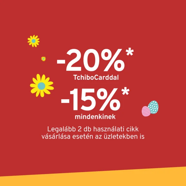 20% kedvezmény TchiboCard-dal + ingyen szállítás