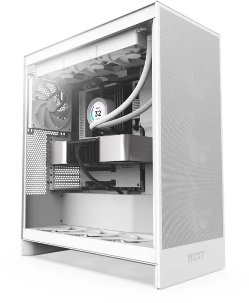 NZXT H7 Flow (2024) All White számítógépház