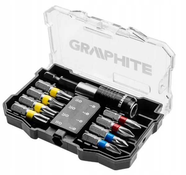 GRAPHITE Kereszthornyos csavarhúzófej készlet Graphite 56H614 10db-os (56H614)