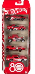 Mattel Hot Wheels: 80. évfordulós kisautó szett, 5 db (JGK08)