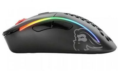 Glorious Model D Minus Wireless, matt fekete gamer egér