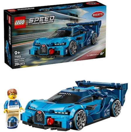 LEGO® Speed Champions, Bugatti Vision GT hipersportautó 77253, 284 darabos