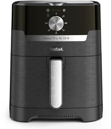 Tefal Easy Fry & Grill EY501815 Forrólevegős fritőz, 1400W, Grill funkció, Állítható hőmérséklet, 4.2l űrtartalom, Fekete/Ezüst