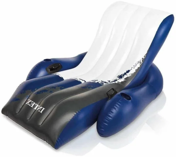 Intex Lounge Felfújható fotel, 1.8m x 1.35m, Fehér/Kék