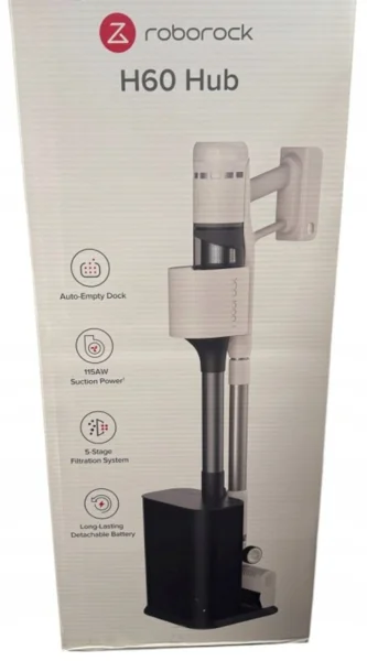 Roborock Vezeték nélküli függőleges porszívó Roborock H60 Hub kefe Led fénnyel (H9A3A01)