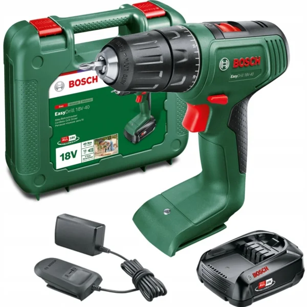 AKKUS CSAVARHÚZÓ 2x2.0Ah 18V koffer BOSCH EasyDrill 18V-40