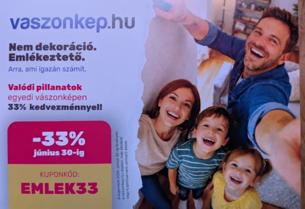 VÁSZONKÉP - 33% kedvezmény