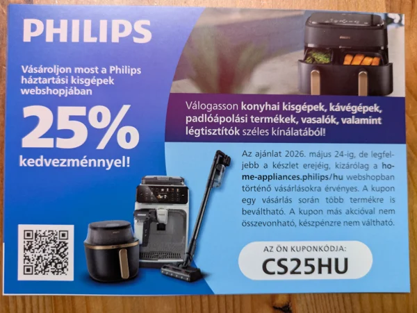Háztartási kisgépek -25% kedvezménnyel