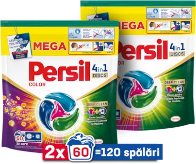 Persil 4in1 Discs Color mosókapszula, 120 mosás